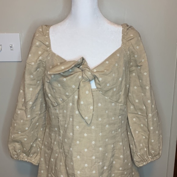 J.O.A. Polka dot puff sleeve dress 3070 - Picture 7 of 13